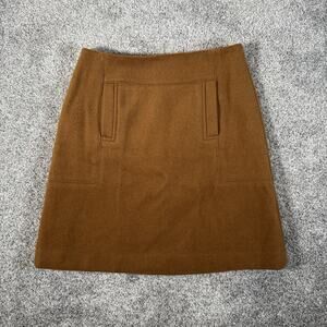 Vintage Y2K Loft Mini Skirt Size 4 Wool Blend Office Chic Preppy Classic Pockets